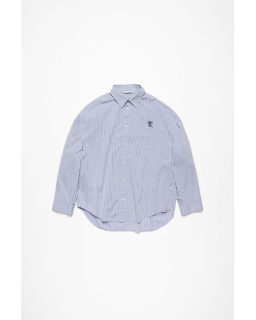 Acne Blue Button-up Shirt for men