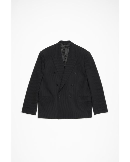 Acne Black Relaxed Fit Suit Jacket for men