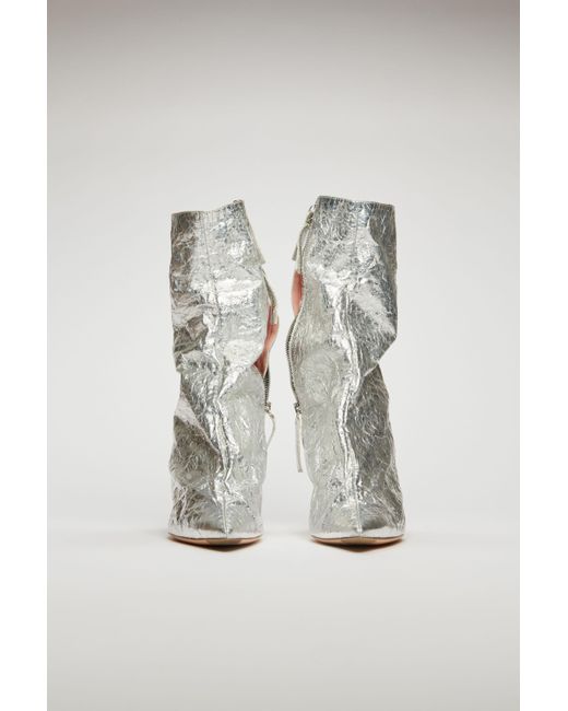 acne silver boots