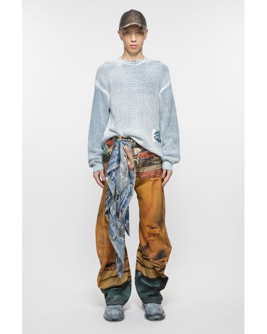 Acne Pullover Mit Rundhalsausschnitt in Blue für Herren