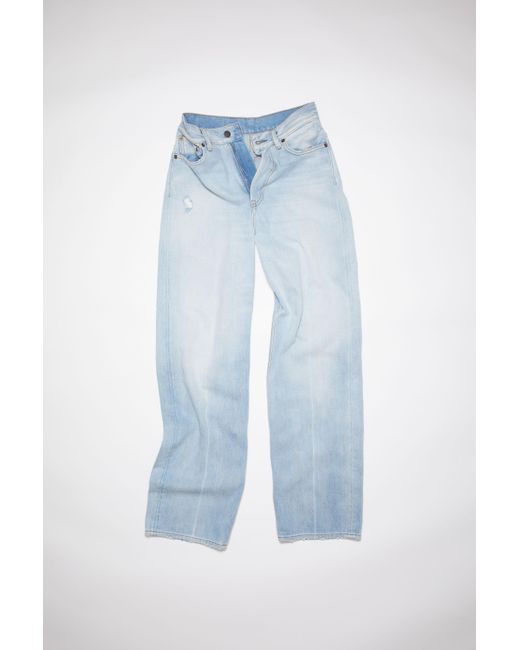 Acne Studios 1993 Pale Crease Relaxed Fit Jeans -1993 in Blue | Lyst