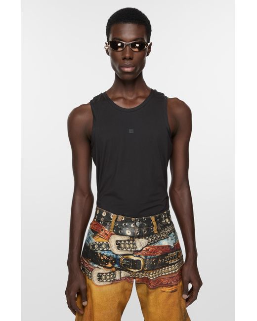 Acne Black Canotta Jersey