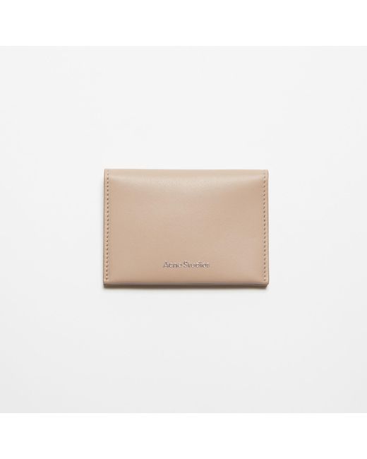 Acne Natural Folded Leather Wallet