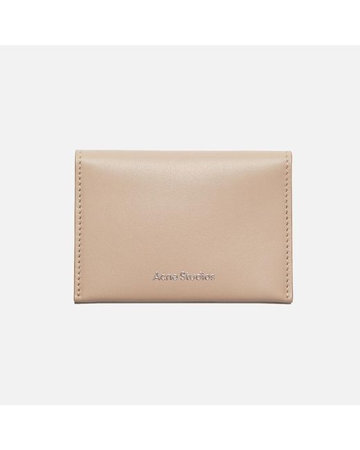 Acne Natural Folded Leather Wallet