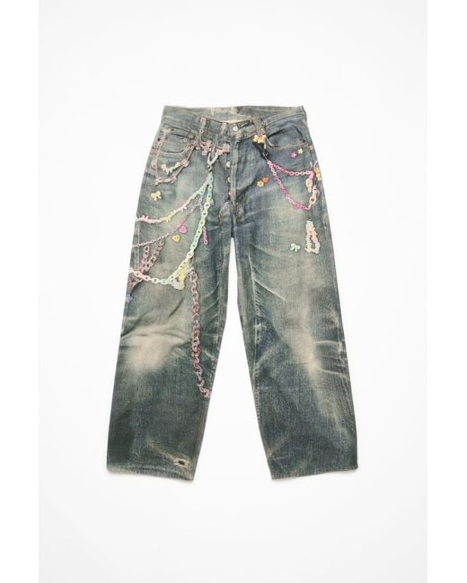 Acne Locker Geschnittene Jeans – 1981M in Green für Herren