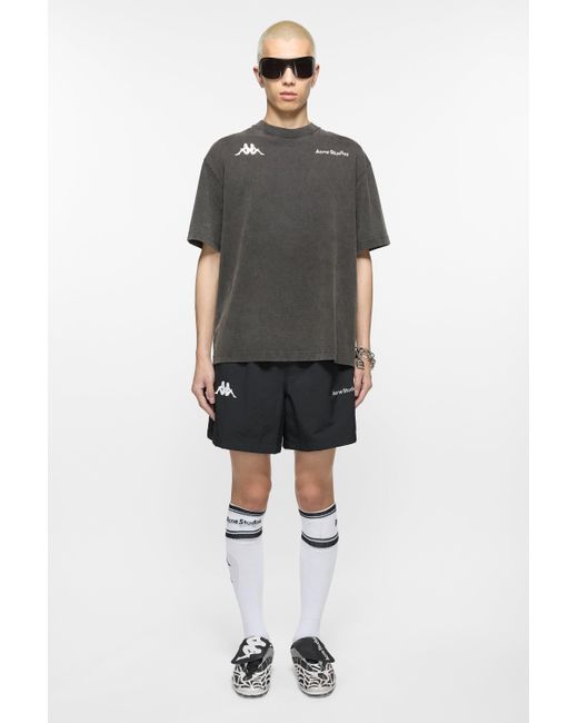 Acne Black Relaxed Fit Shorts