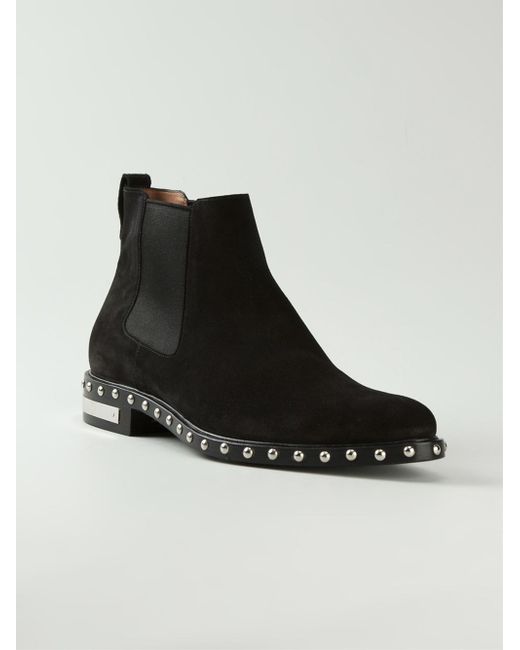 Givenchy Black Studded Chelsea Boots for men