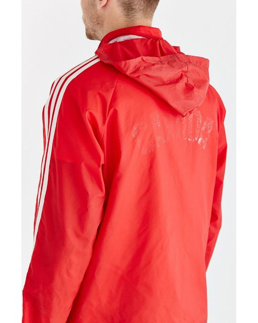 Without Walls Red Vintage Adidas Windbreaker Jacket for men