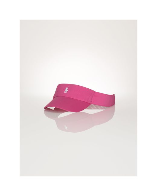 Ralph Lauren Golf Twill Reflex Visor in Pink Lyst