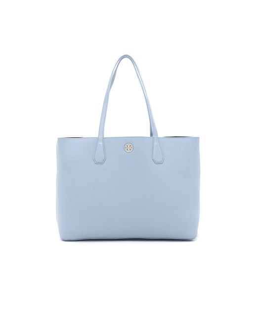 Tory Burch Perry Tote - Cloud/tory Navy in Blue | Lyst