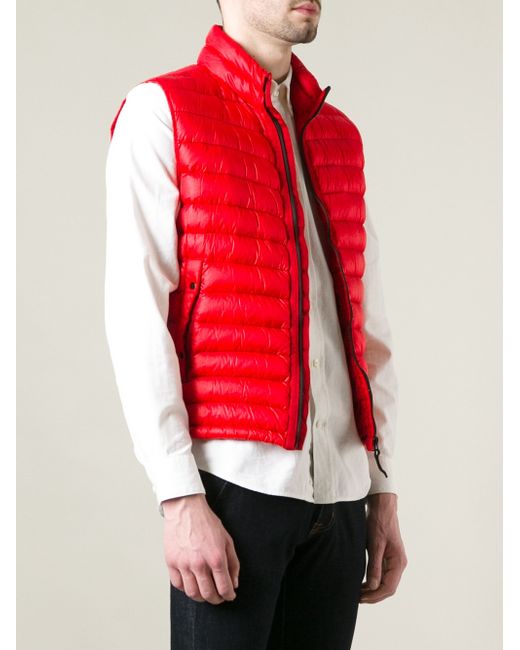 Stone Island Padded Gilet in Red for Men | Lyst UK
