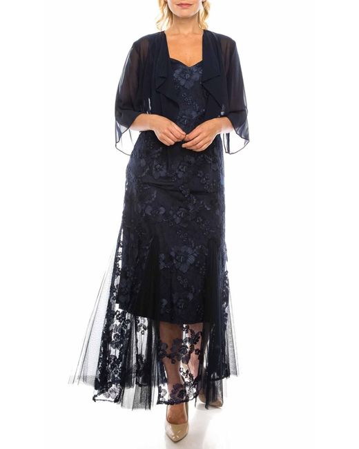 alex evenings navy dress