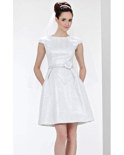 THEIA Bateau Rosette Accented Cocktail 