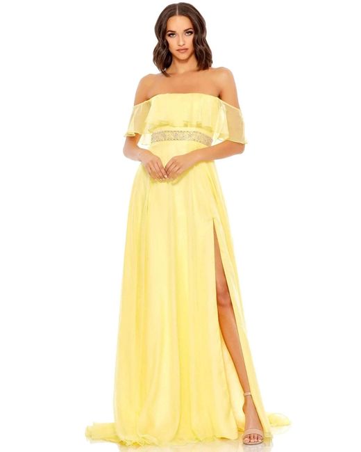 Mac Duggal Aline Dress in Yellow Lyst