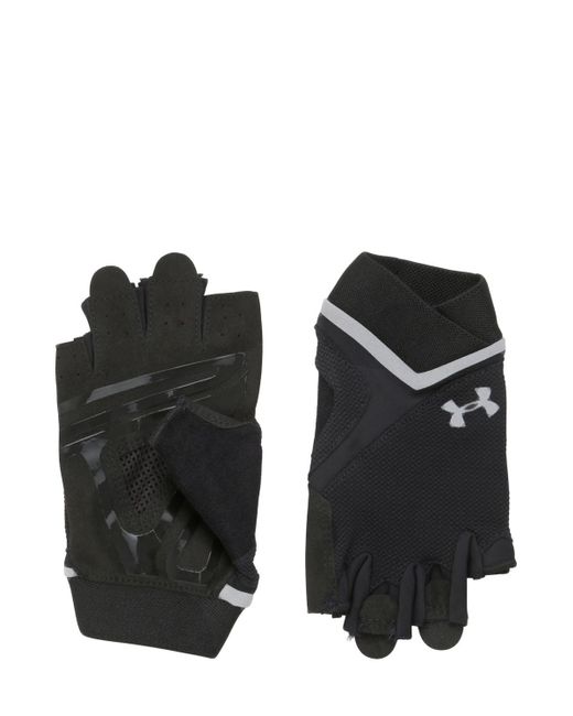 Under Armour Black Men's Ua Flux Half-finger Training Gloves for men
