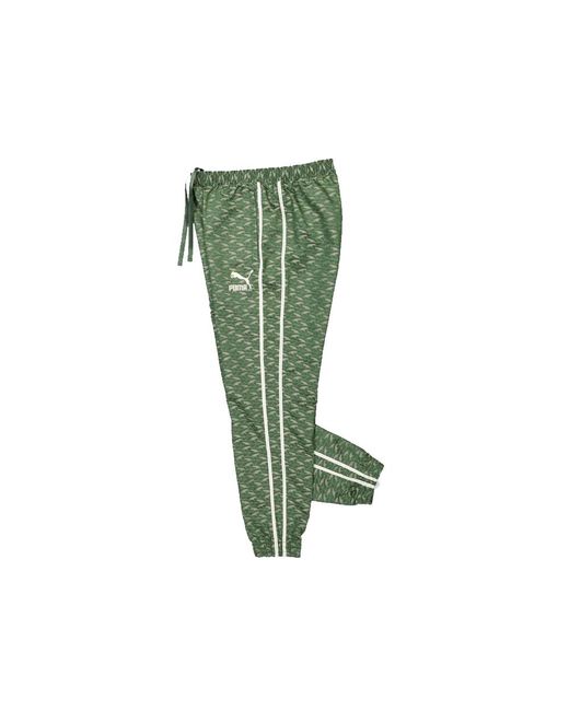 PUMA Players Lounge T7 Woven Track Pants Deep Forest535805-25 in Green for  Men | Lyst