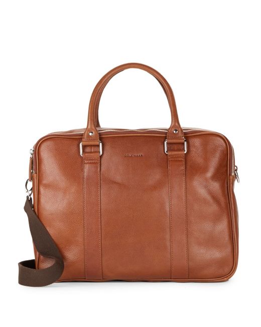 Cole Haan Brown Soft Leather Briefcase for men