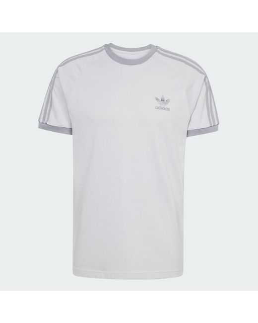 Camiseta Adicolor Classics 3 Bandas Adidas de hombre de color White