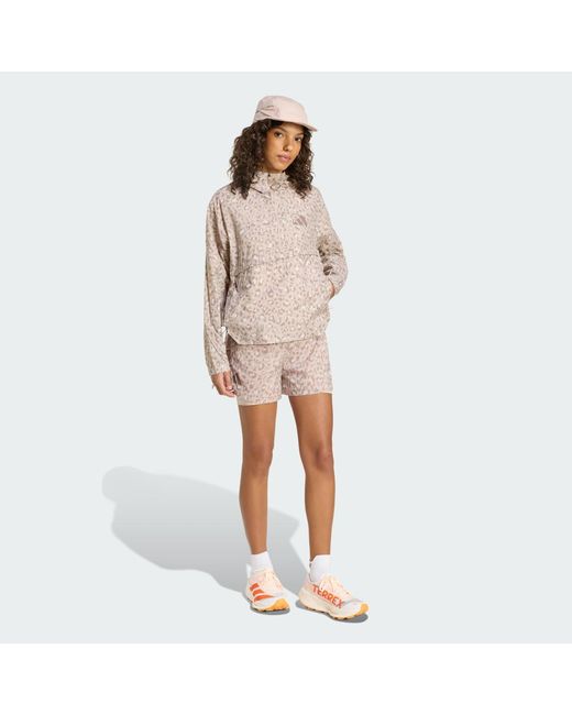 Adidas Natural Terrex Xploric Clima365 Printed Wind Anorak