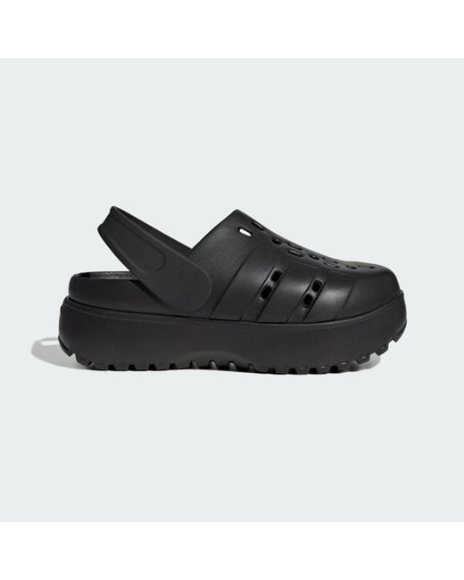 Adidas Black Women Adult Adilette Platform Clog 6