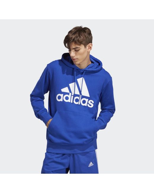 Inwoner met de klok mee labyrint adidas Essentials Big Logo Hoodies in het Blauw voor heren | Lyst NL
