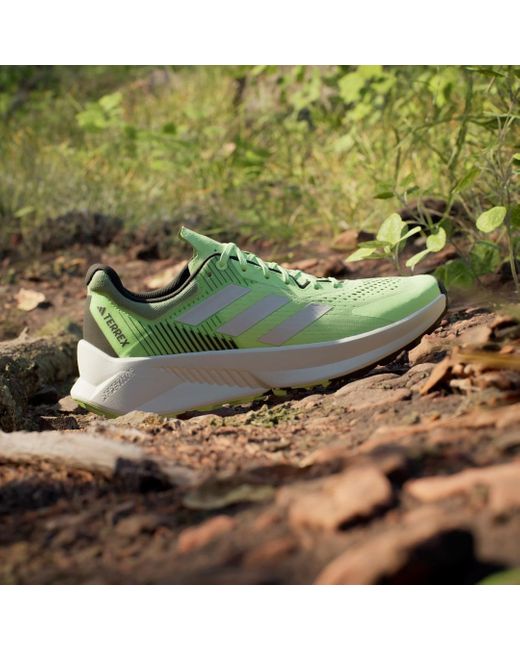 Adidas Green Terrex Soulstride Flow Trail Running Shoes