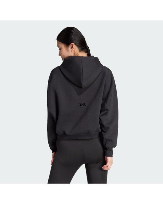 Adidas Black Z.n.e Fu Zip Sweatshirt Back / Reguar