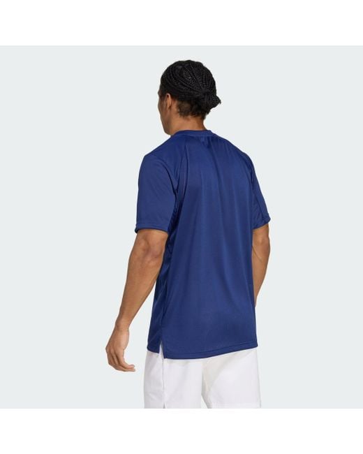 Adidas Blue Club Tennis Climacool T-Shirt for men