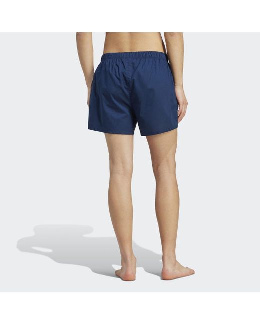 Adidas Blue Comfort Core Cotton Icon Woven Boxer Underwear 2 Pack for men