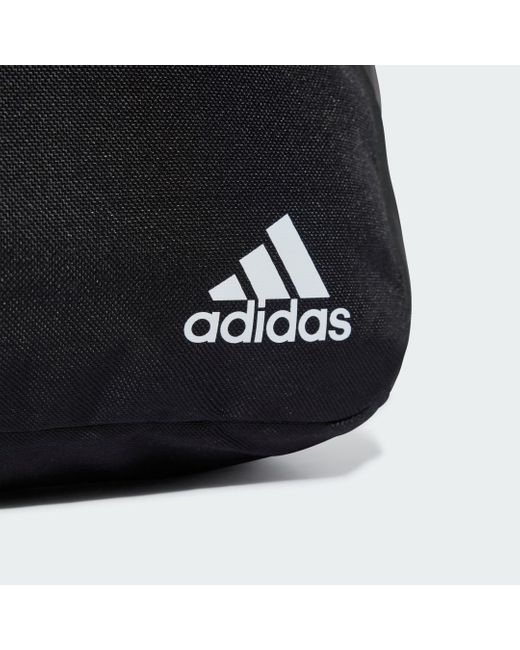Adidas Black Classic Horizontal 3-Stripes Backpack