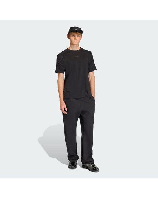 Adidas Black Cutline Regular T-Shirt for men