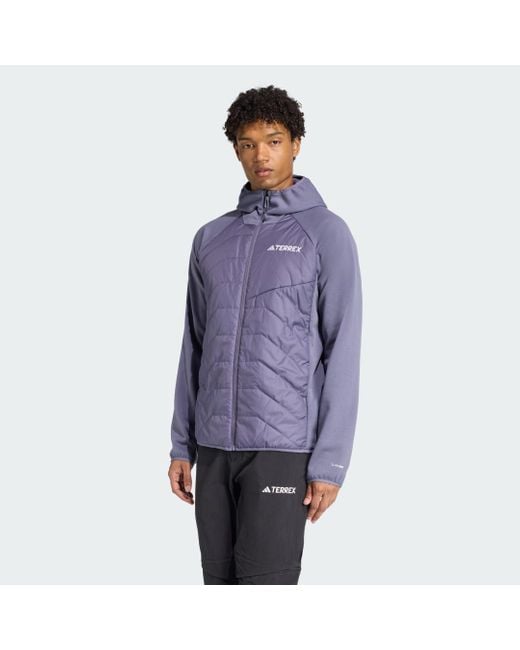 Giacca Ibrida Multiuso Terrex Climawarm Con Cappuccio E Isolamento di Adidas in Purple da Uomo