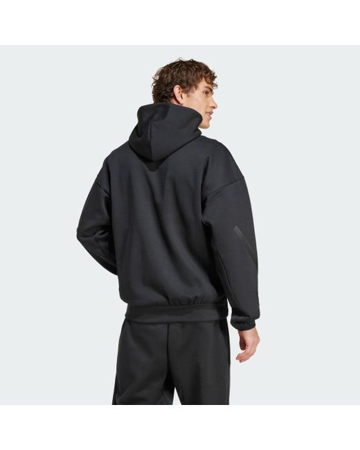 Adidas Gray Z. N.E. Full-Zip Hooded Track Jacket for men