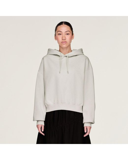 Adidas Gray Y-3 Brushed Terry Boxy Hoodie