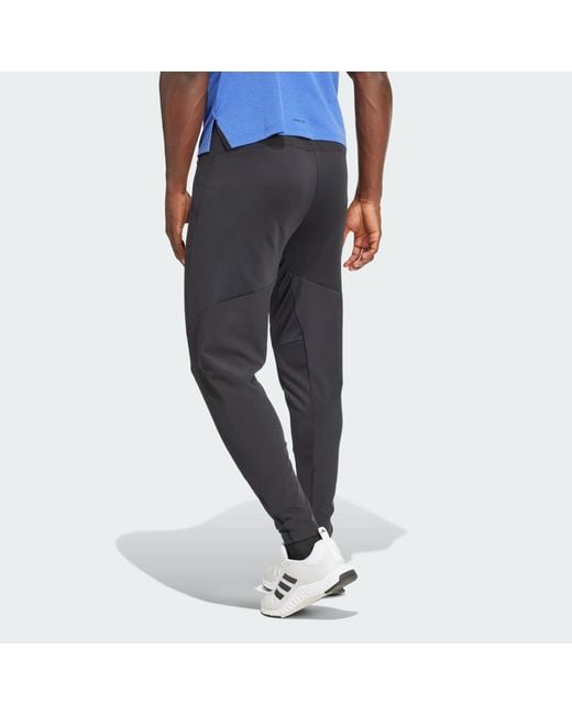 Adidas Black Designed For Training Hybrid Pants for men