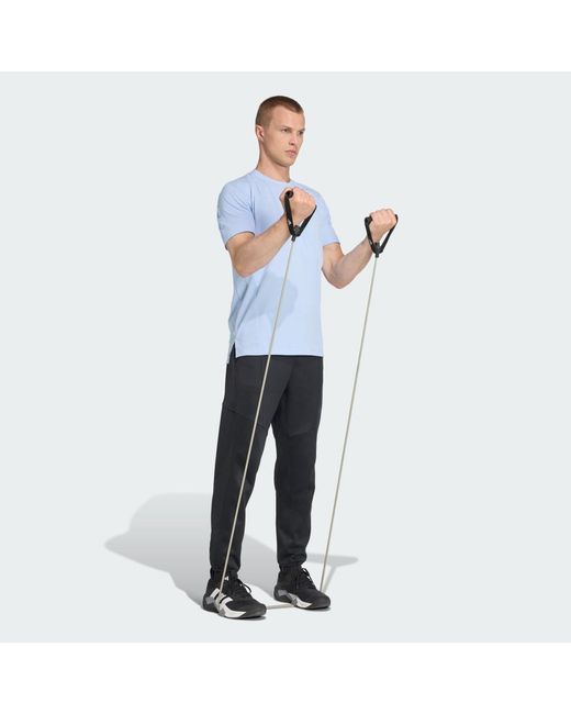 Adidas Originals Blue Les Mills Graphic Tee for men