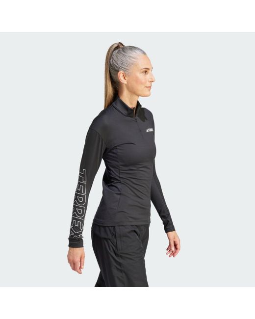 Adidas Black Terrex Xperior Long Sleeve Sweatshirt