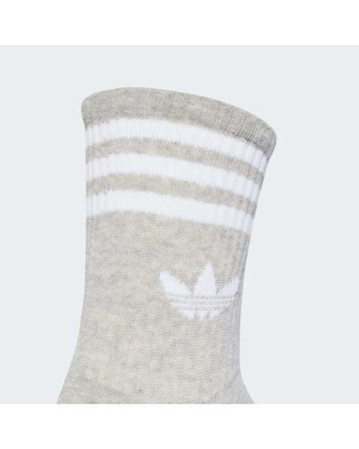 Adidas Black 3-Stripes Crew Socks 3 Pairs