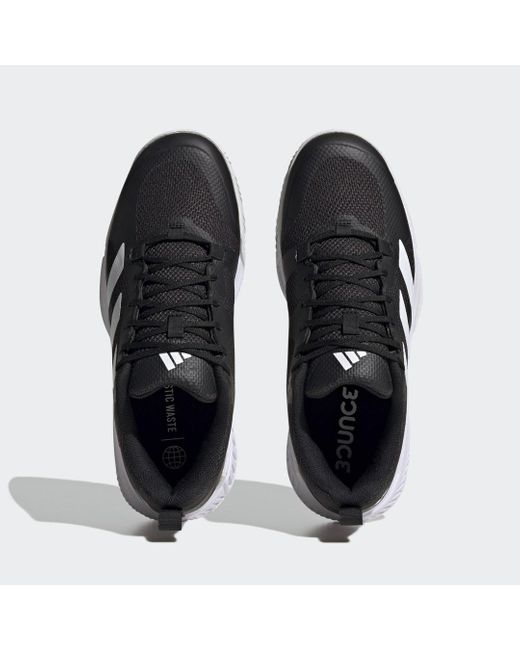 Adidas Black Court Team Bounce 2.0 Shoes
