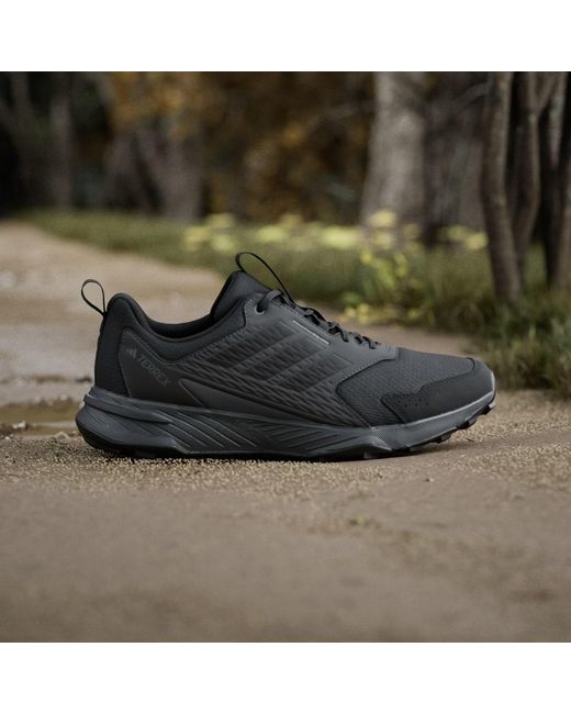 Adidas Black Tracefinder Trail Running Shoes for men