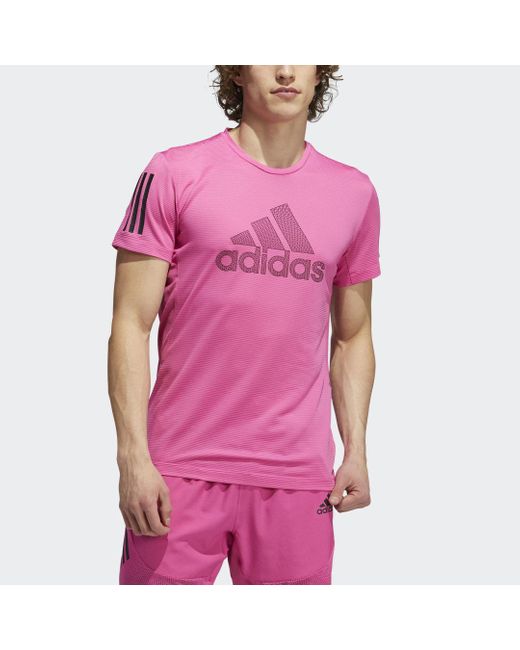 adidas Synthetik AEROREADY Warrior T-Shirt in Pink für Herren - Lyst