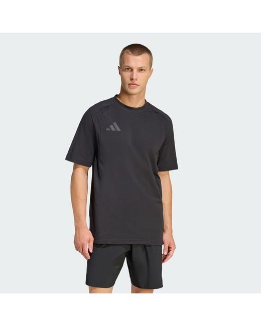 Adidas Black Tiro Travel T-Shirt for men