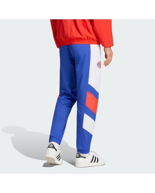 Adidas Blue Fc Bayern Muenchen Eqt Track Pants for men