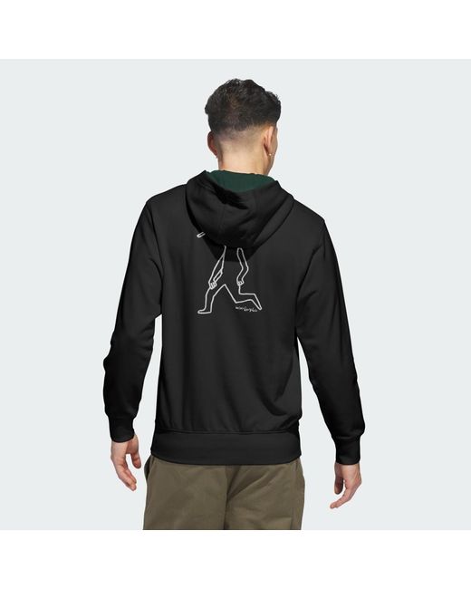Adidas Black Skateboarding X Mark Gonzales Skate Head Hoodie