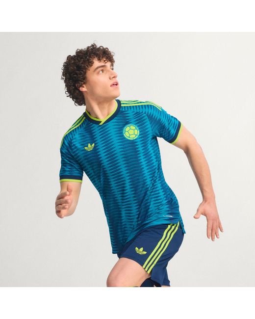Adidas Blue Colombia 26 Away Authentic Jersey for men