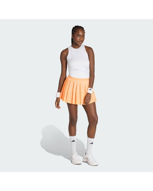 Adidas White Club Pleated Skirt