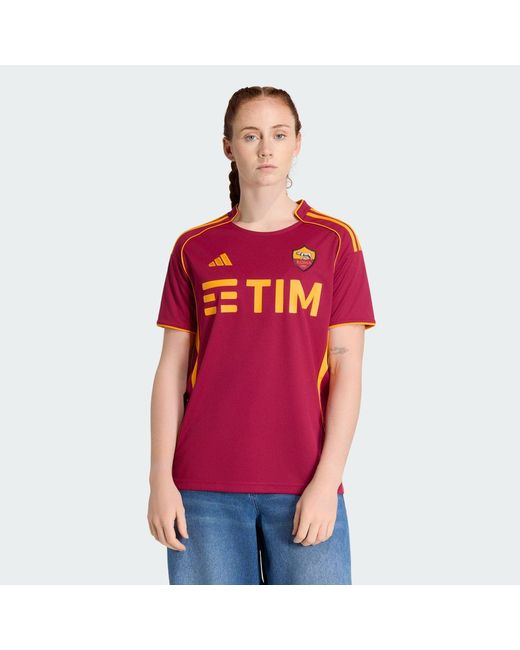 Adidas Red As Roma 25/26 Home Jersey