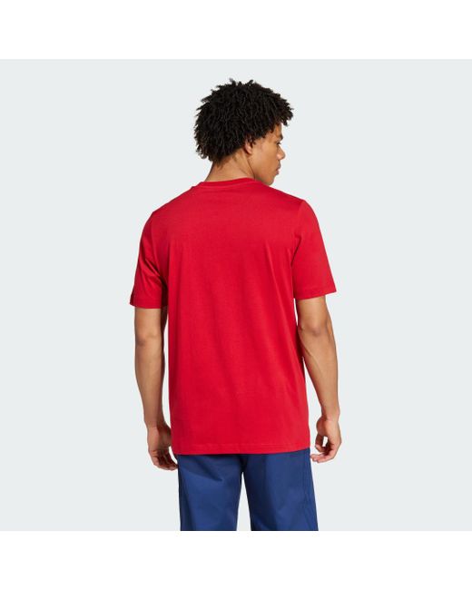 Adidas Red Fc Bayern Dna Graphic T-Shirt for men