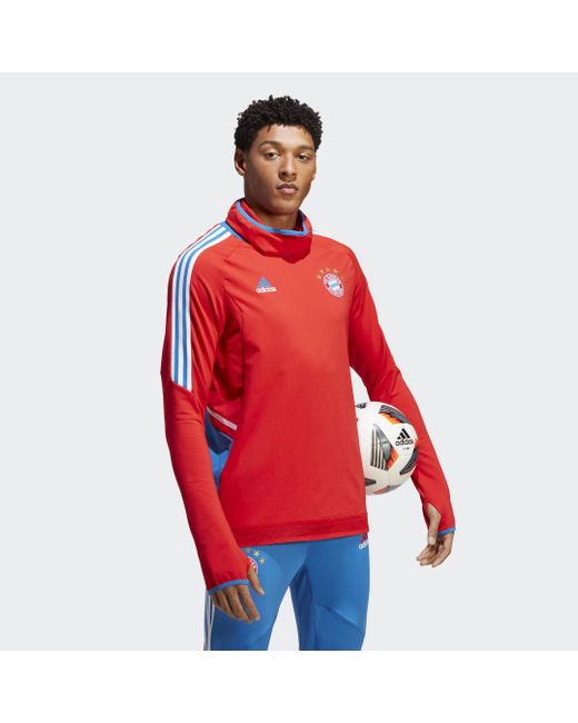 Adidas Red Fc Bayern Condivo 22 Pro Warm Top for men