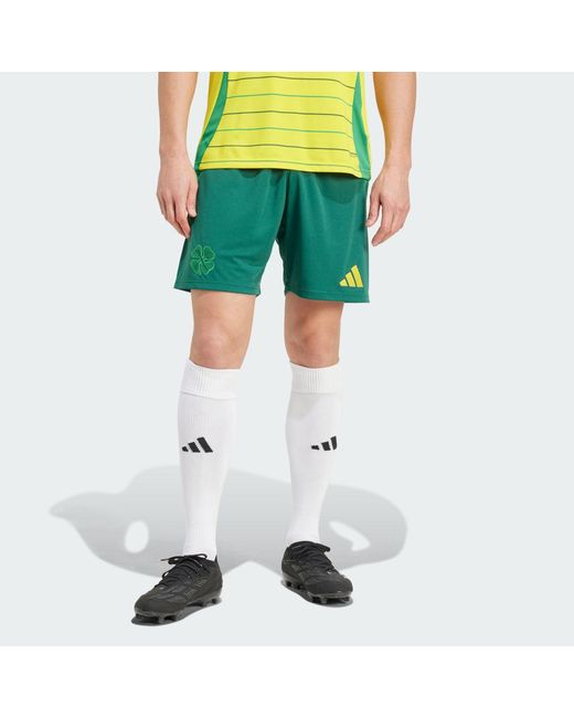Adidas Originals Green Celtic Fc 24/25 Away Shorts for men